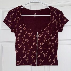 PacSun Zip Up T-Shirt